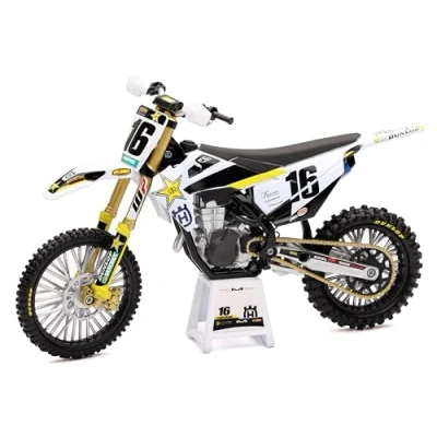 Image de New Ray Réplique Miniature Moto Cross Husqvarna FC 450 2020 Team Zach Osborne N16 58243 Modèle Réduit De Collection Et Jeu Pour Les Fans MotoCross Multicolore