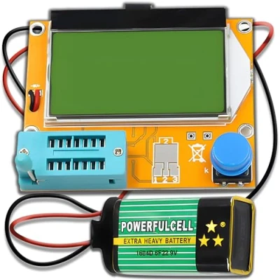 Image de Retoo Testeur de transistor numérique Résistance Capacité Diode Triode ESR Mètre MOS PNP NPN LCR Multimètre à plage automatique