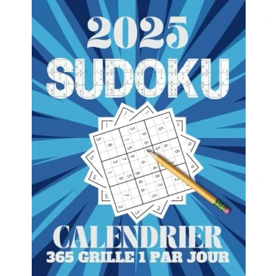 Image de Calendrier Sudoku 2025: Un Nouveau Défi Chaque Jour, 365 Grilles Datées Avec Solutions, Grand format