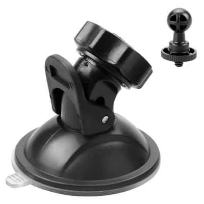 Image de GLADFRESIT support de fixation pour caméra embarquée voiture, enregistreur vidéo véhicule, à ventouse avec vue 360 degrés la conduite DVR caméscope GPS