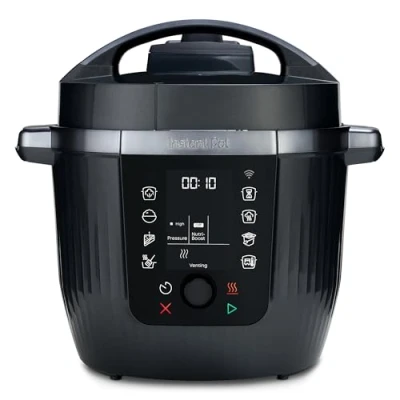 Image de Instant Pot Multicuiseur Pro 10 en 1 5,7 L Noir : Autocuiseur, Mijoteuse, Cuiseur à riz, Poêle sauter, Yaourtière, Maintien au chaud, vapeur, Sous vide, Cuisson four