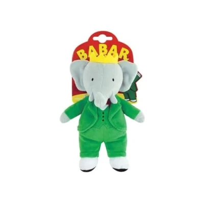 Image de JEMINI 024384 Babar Peluche Elephant +/ 20 CM, Vert