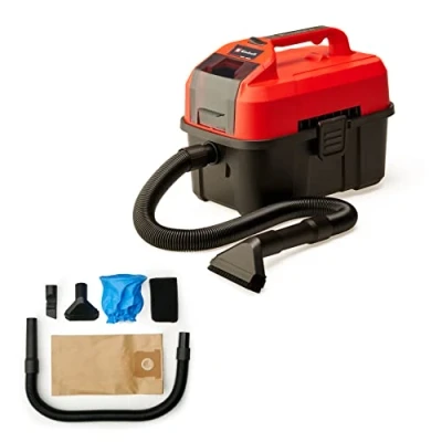 Image de Einhell Aspirateur eaux et poussières sans fil TE VC 18/10 Li Solo Power X Change (18V, avec tuyau d’aspiration 2 m, Livré accessoires) Batterie ni Chargeur