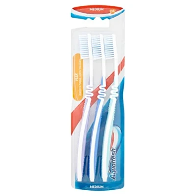 Image de Aquafresh Flex Lot de 3 brosses à dents moyennes poils souples