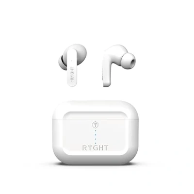 Image de Ecouteurs sans fil Bluetooth RYGHT PULSE ANC Blanc Neuf