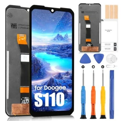 Image de Écran LCD pour Doogee S110 Affichage 2023 6.58&quot; Digitizer Tactile Remplacement Plein Assemblée avec Réparation Kit