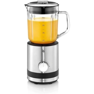 Image de WMF KITCHENminis Blender mixeur, Bol en verre 0.8 L, 400 W, Cromargan 18/10, Lame inox à 6 ailettes, 5 vitesses, Fonction Pulse 0416490011