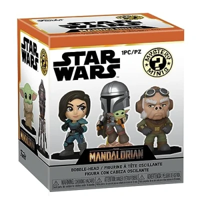 Image de Funko Mystery Mini Star Wars: The Mandalorian 1 of 12 to Collect Styles Vary Figurine en Vinyle à Collectionner Idée de Cadeau Produits Officiels TV Fans et Exposer