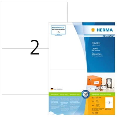 Image de Herma étiquettes SuperPrint, 210 x 148 mm, sans bord, blanc
