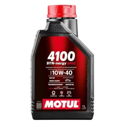 Image de Motul 4100 Syn nergy Spec 10W 40 1I Huile moteur 112890 RENAULT: CLIO 3, 4, 2, MERCEDES BENZ: Classe C Berline, A, Berline