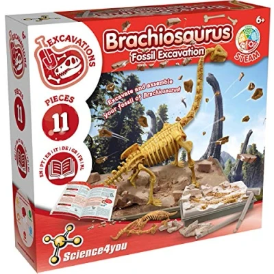Image de Science4you Brachiosaurus, Kit de Fouille pour Enfant +6 Ans Excaver et Assembler 11 Fossiles Dinosaure avec ce Jouet Paléontologie Archeologie Enfants, Jeux Scientifique 6 10