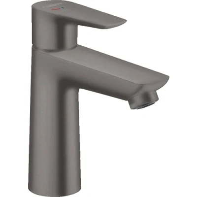 Image de hansgrohe Talis E Mitigeur de lavabo 110 mm CoolStart sans tirette ni vidage, noir chromé brossé, 71714340