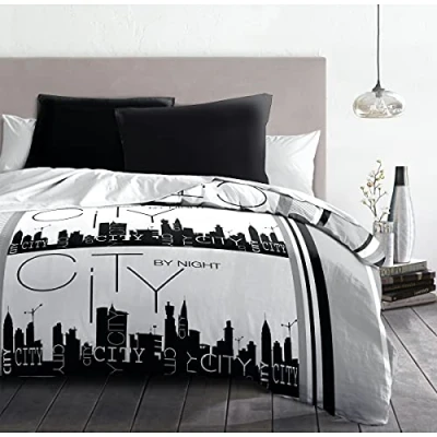 Image de Parure de Couette 220x240 cm 100% Polyester 72 GSM City by Night