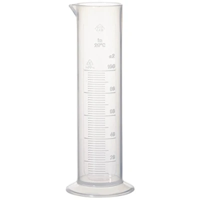 Image de Neolab E 4036 mesurant Cylindre Forme Basse 100 ml/5 ml en polypropylène à base ronde