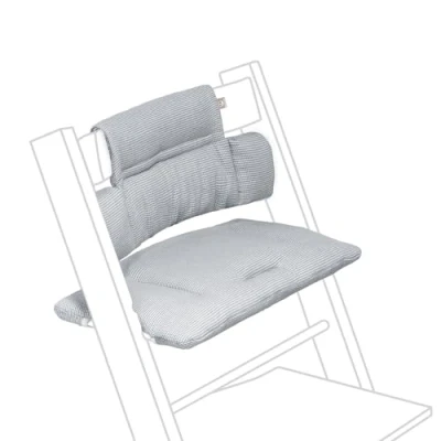 Image de Coussin Classic Tripp Trapp, Nordic Bleu À utiliser avec la Chaise Trapp pour un soutien renforcé et confort optimal Lavable en machine Compatible toutes les Chaises