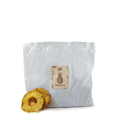 Image de KoRo ananas séché sans sucre ajouté 1 kg 100% séché, ajouté, non sulfuré, parfait pour vos collations