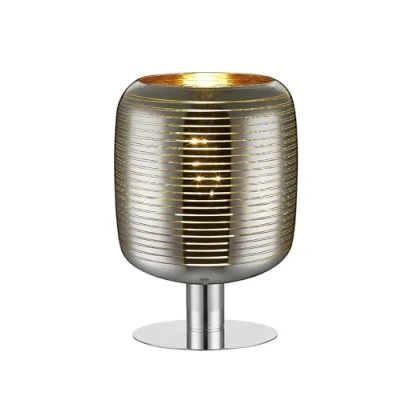 Image de Lucide 70583/01/11 Lampe de Table, Verre, E27, 60 W, Chrome, Or