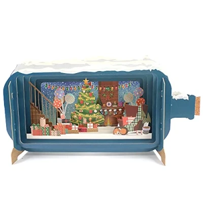 Image de Alljoy Cards XMIB057 Carte de vœux Noël pop up Message in a Bottle
