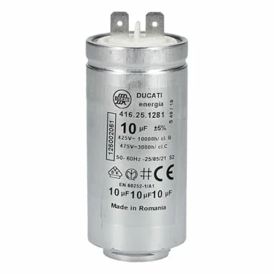Image de LUTH Premium Profi Parts Condensateur 10 µf compatible avec AEG 125002061/5 pour sèche linge, linge