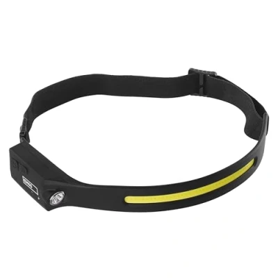 Image de EMOS Lampe frontale rechargeable avec détecteur de mouvement Lumière rouge Luminosité 380 lm Portée d&#039;éclairage 30 m 4 modes Durée : 12 heures Résistant aux