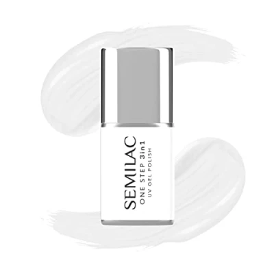 Image de Semilac One Step Vernis à ongles UV 3 en 1 S110 The White 7 ml