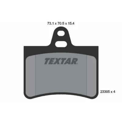 Image de TEXTAR 2330501 Jeu de plaquettes frein non préparé pour indicateur d&#039;usure CITROËN: C5 II Break, I 5 portes, III Break