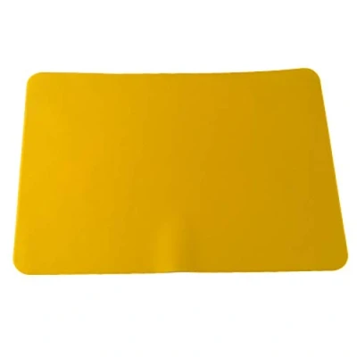 Image de Sets de table épais en silicone 30 x 40 cm Pour école primaire imperméables et antidérapants salle à manger Isolation thermique Jaune