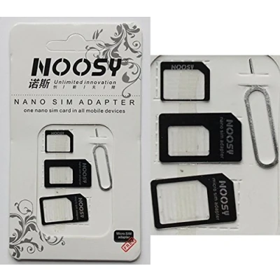 Image de adaptateur 4 en 1 nano micro sim de carte pour iphone 4, 5, 6 universal, samsung, hTC
