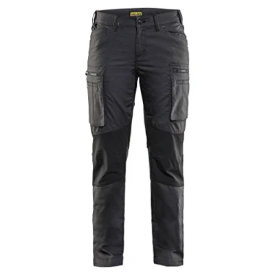 Image de Blaklader 71591146 PANTALON DE SERVICE POUR DAMES EN STRETCH, Gris foncé/ Noir, taille C44
