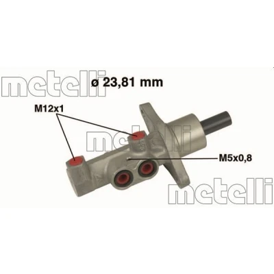 Image de METELLI 05 0475 Maître Cylindre 23,81 Aluminium FORD: Focus 2, C Max, VOLVO: V50, S40 II
