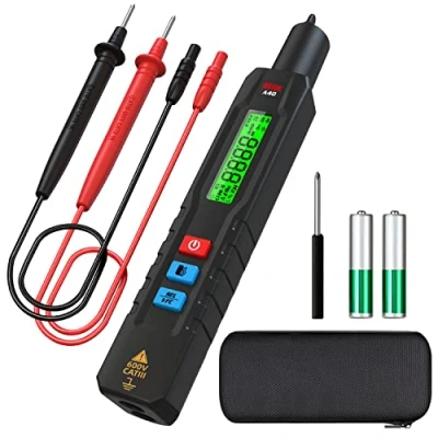 Image de BSIDE A40 Testeur de tension sans contact Détecteur industriel Volt AC DC Dual mode Thermomètre NCV VFC Alarm LiveWire check Breakpoint Finder