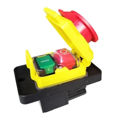Image de interrupteur de commande d&#039;alimentation CK5 CK 5 250 V T85 10 (8) A à bouton poussoir électromagnétique 4 broches arrêt démarrage marche interrupteurs d&#039;arrêt d&#039;