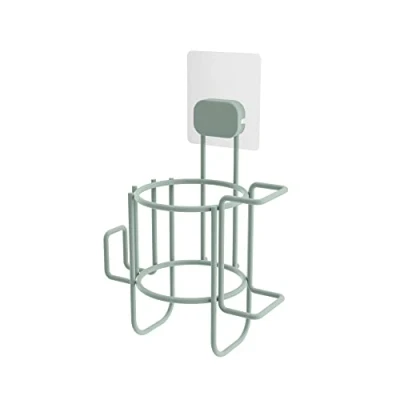Image de Compactor Porte Sèche Cheveux GRENA L Auto Adhésif, Vert, 16,8x12,2x26(h) cm, Métal Revêtu de Poudre