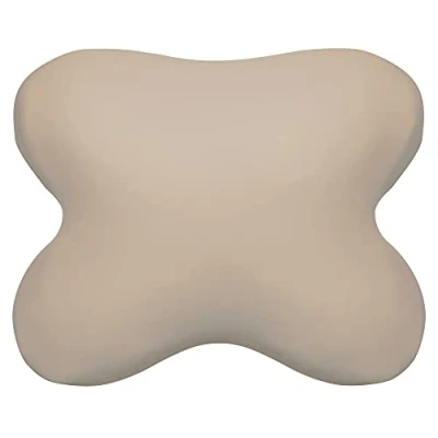 Image de Edda Lux Housse destiné à Tempur OMBRACIO Oreiller 60/56 x 50/48 cm, Taie d&#039;oreiller Douce en Jersey pour Coussin de Forme Papillon, 100% Coton, Sable