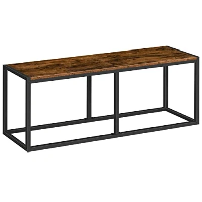Image de HOOBRO Banc, Bancs de Salle à Manger, 120 cm Siège pour Cuisine, Petit déjeuner Style Industriel, Métallique Robuste, Facile Assembler, Salon, Chambre EBF12CD01