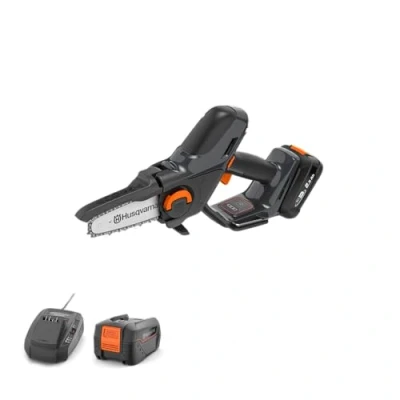 Image de Scie à Élaguer Husqvarna Aspire™ P5 P4A. Mini tronçonneuse batterie avec et chargeur, haute performance pour les branches jusqu&#039;à 75 mm