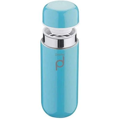 Image de DrinkPod HCF 200B Gourde, Acier Inoxydable, Bleu, 200 ml
