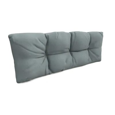 Image de POKAR Coussin Matelassé pour Palettes Euro 1x Dossier 120cm x 40cm 12cm, en Mousse formée à Froid, très Confortable, Canapé de Jardin, Intérieur et Extérieur, sans Palette, Bleu