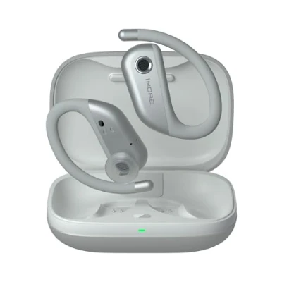 Image de 1MORE Fit S50 Écouteurs Ouverts, écouteurs Bluetooth sans Fil avec Microphone, IPX7, Charge Rapide, 38 Heures d&#039;autonomie, 5.3, Compatible iPhone et Android. (Argent)