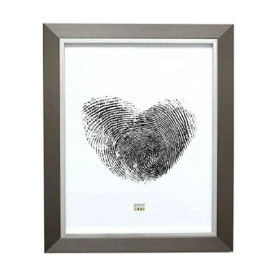 Image de Deknudt Frames S41ND1 Cadre Photo avec Filet Résine Argent 40 x 50 cm