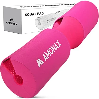 Image de Amonax Barbell Squat Pad Manchon Mousse à En Support De Nuque &amp; Epaules Protection Pour Squats Lunges, Hip Thrusts, Haltérophilie, Coussin D&#039;haltères,