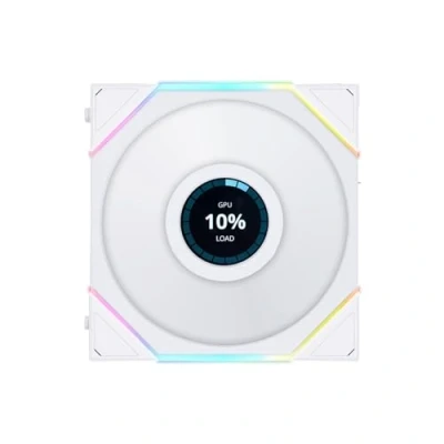 Image de Lian Li UNI Fan TL LCD Reverse Blade Series Lüfter 120mm, weiß