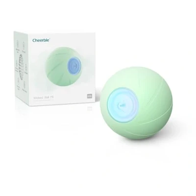 Image de Cheerble Jouet Chien Interactif, Balle Rebondissante avec 3 Modes d&#039;Interaction, Lumières LED, Rechargeable par DC (Vert)