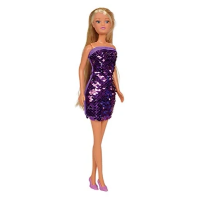 Image de Simba 105733366 Poupée Steffi Love en Robe à Paillettes Tendance, avec Effet Swap, réversibles, Un Seul Article est livré, 29 cm, partir de 3 Ans