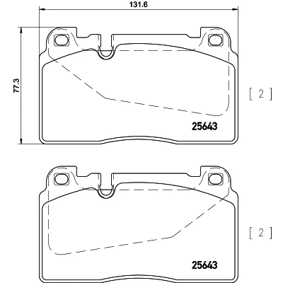 Image de HELLA 8DB 355 020 251 Jeu de plaquettes frein préparé pour indicateur d&#039;usure AUDI: Q5, A6 C7 Avant, A7 Sportback, PORSCHE: Macan