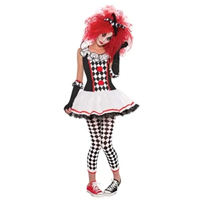 Image de amscan 997504 Déguisement d&#039;Halloween pour fille Harlequin Honey 10 12 ans, Multicore