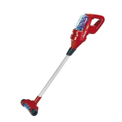 Image de Theo Klein 6793 Aspirateur Vileda Upright avec fonction de tourbillonnement des petites billes, bruitage et buse à main I Jouet pour enfants partir 3 ans