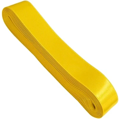 Image de AERZETIX C68194 Ruban en satin 10 mètres x 30 mm couleur jaune polyester
