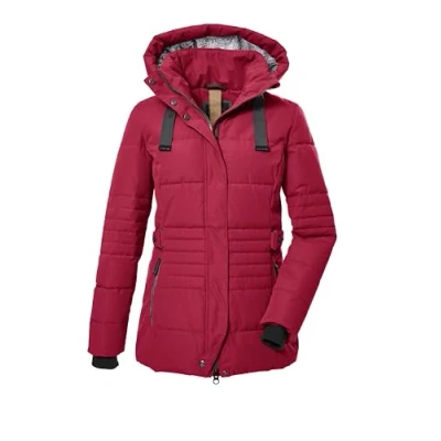 Image de G.I.G.A. DX Femme Veste matelassée avec capuche amovible/veste fonctionnelle aspect duvet GW 25 WMN QLTD JCKT, deep red, 40, 39930 000