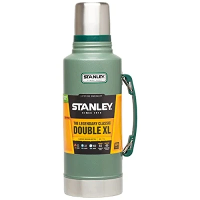 Image de Stanley Classic Legendary Thermos 1.9L Maintient la Température 32h (Chaud/Froid) Bouteille Isotherme Sans BPA Gourde en Acier Inoxydable Inox Hammertone Green